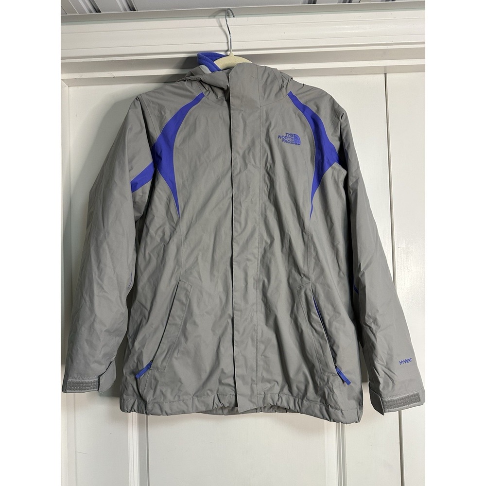 The North Face, Girls 2 In 1‎ Winter/Snow Jacket, Gray & Blue/Purple, Size XL